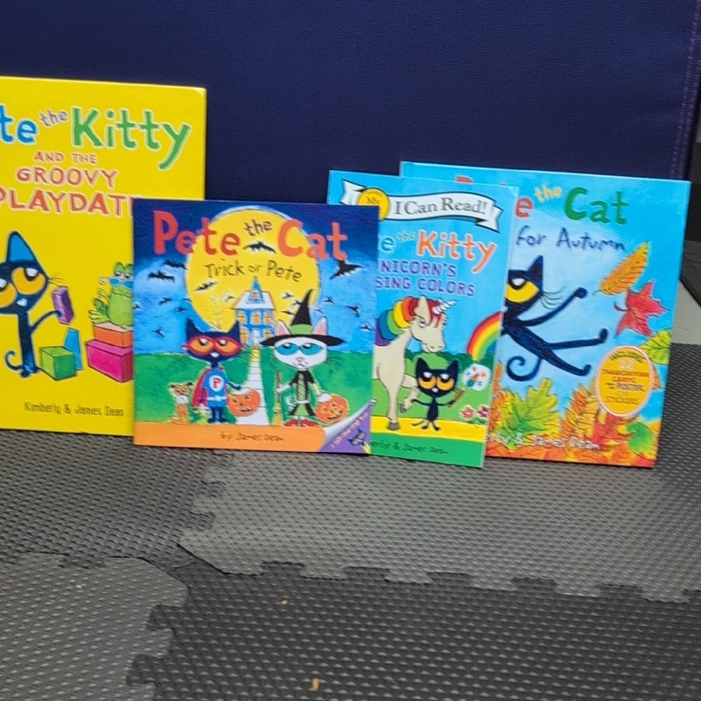 Pete the Cat and Pete the Kitty Book Set 5 Books